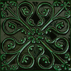 Dekor ścienny Tinta green 14,8x14,8 POŁYSK REKT. GAT.1 (P.44223)