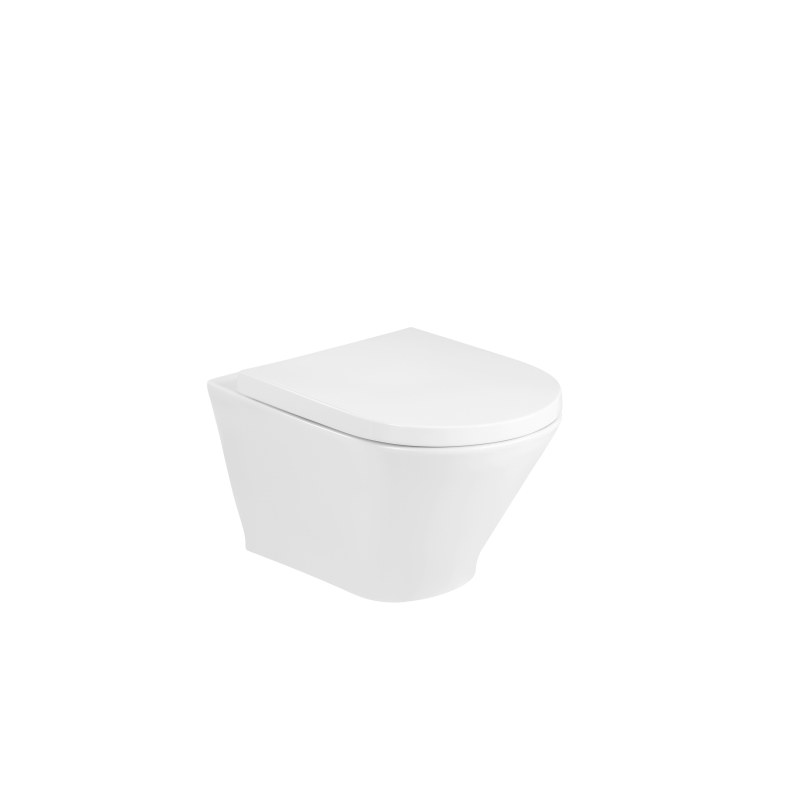 GAP ROUND ZESTAW Miska wc podwieszana Rimless + deska wolnoopadajaca Supralit ROCA A34H0N2000