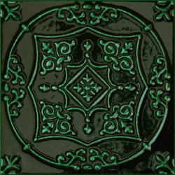 Dekor ścienny Tinta green 14,8x14,8 POŁYSK REKT. GAT.1 (P.44223)