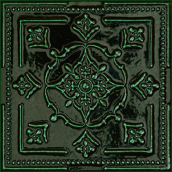Dekor ścienny Tinta green 14,8x14,8 POŁYSK REKT. GAT.1 (P.44223)
