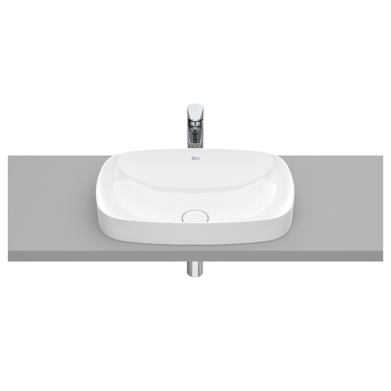 INSPIRA SOFT UMYWALKA 550x370 H75mm FINECERAMIC, Supraglaze ROCA A327504S00