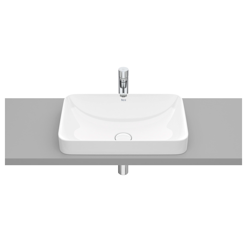 INSPIRA SQUARE UMYWALKA 550x370 H75mm FINECERAMIC, Supraglaze ROCA A327534S00