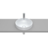 INSPIRA ROUND Umywalka 370x370 H75 FINECERAMIC PERŁA ROCA A32752R630