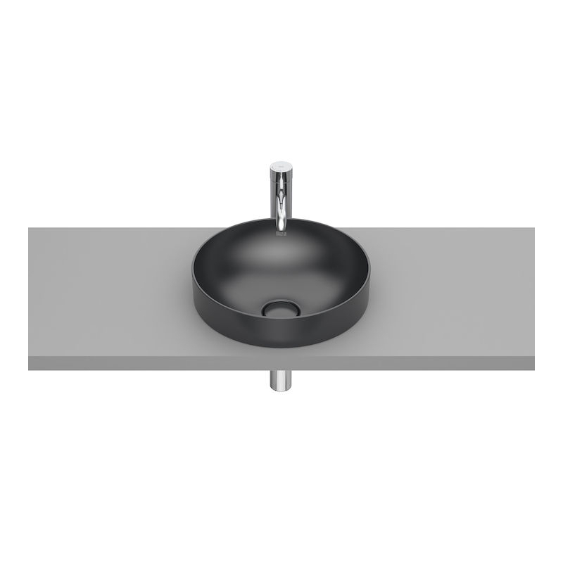INSPIRA ROUND Umywalka 370x370 H75 FINECERAMIC ONYX ROCA A32752R640