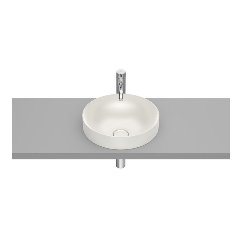 INSPIRA ROUND Umywalka 370x370 H75 FINECERAMIC BEŻ ROCA A32752R650