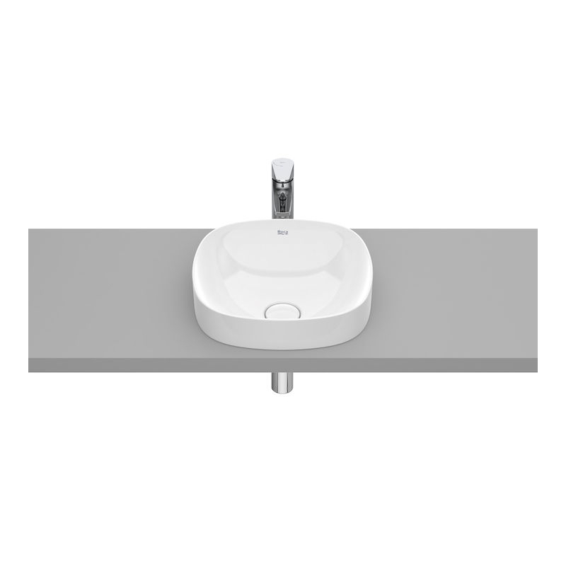 INSPIRA SOFT Umywalka 370x370 H75 FINECERAMIC BIAŁY MAT ROCA A32750R620