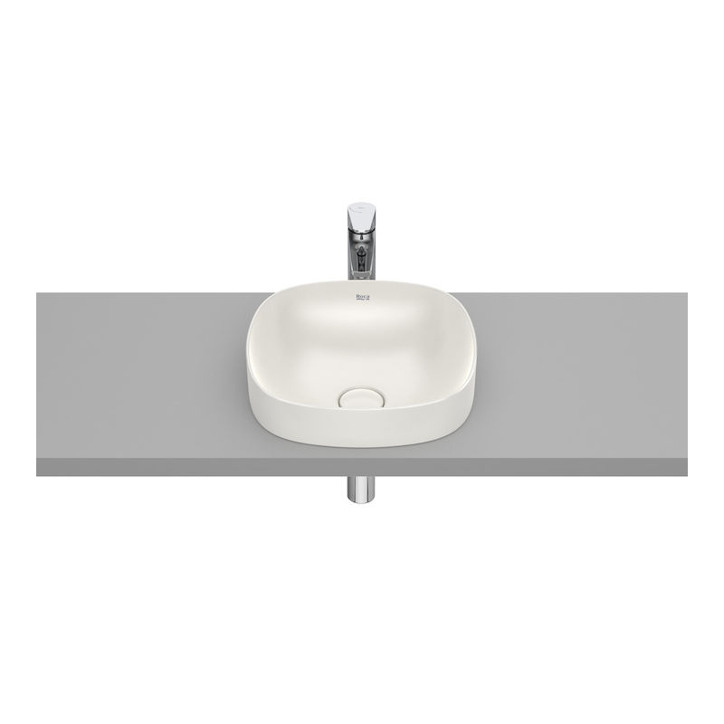 INSPIRA SOFT Umywalka 370x370 H75 FINECERAMIC BEŻ ROCA A32750R650