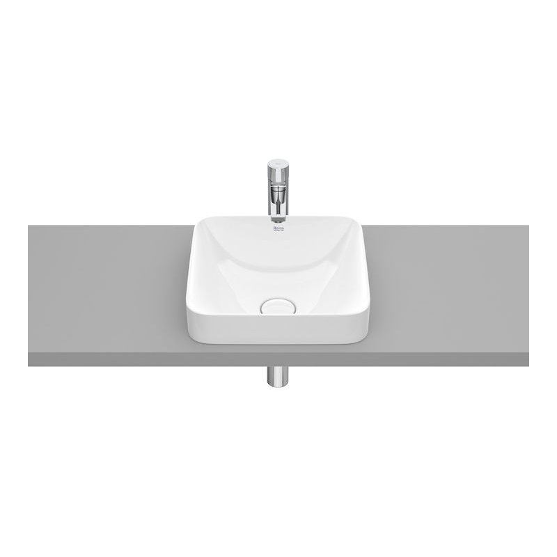 INSPIRA SQUARE Umywalka 370x370 H75 FINECERAMIC BIAŁY MAT ROCA A32753R620