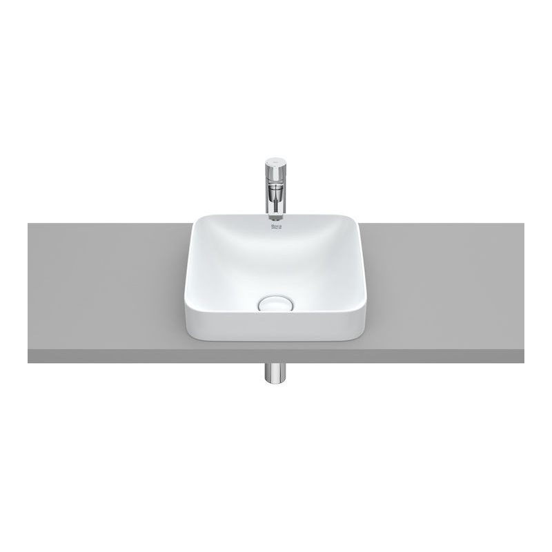 INSPIRA SQUARE Umywalka 370x370 H75 FINECERAMIC PERŁA ROCA A32753R630