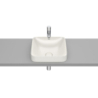 INSPIRA SQUARE Umywalka 370x370 H75 FINECERAMIC BEŻ ROCA A32753R650