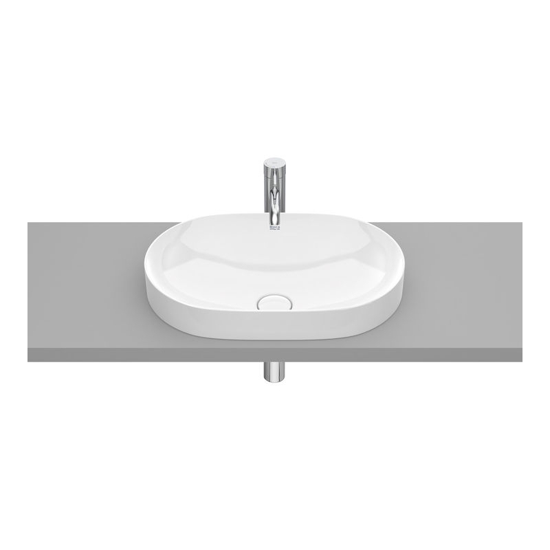 INSPIRA ROUND Umywalka 550x370 H75 FINECERAMIC BIAŁY MAT ROCA A327527620