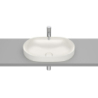 INSPIRA ROUND Umywalka 550x370 H75 FINECERAMIC BEŻ ROCA A327527650