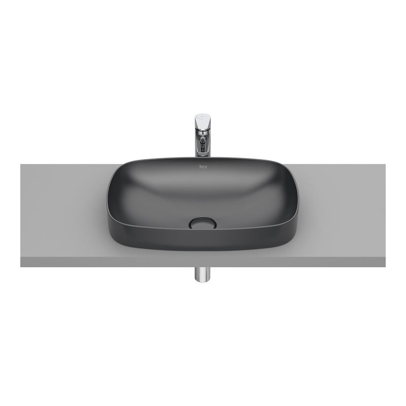 INSPIRA SOFT Umywalka 550x370 H75 FINECERAMIC ONYX ROCA A327504640