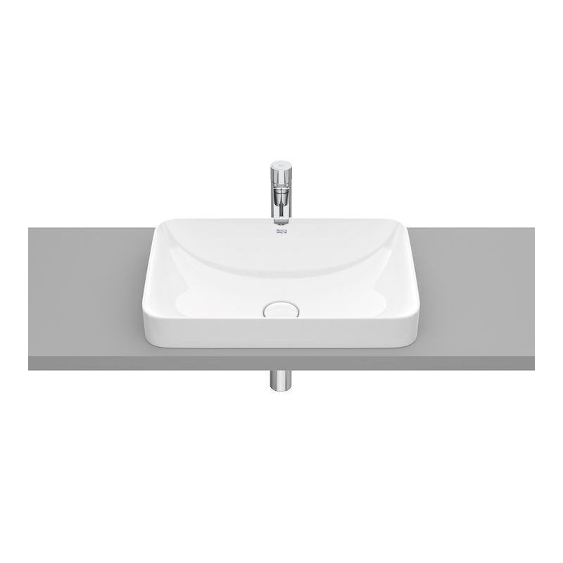 INSPIRA SQUARE Umywalka 550x370 H75 FINECERAMIC BIAŁY MAT ROCA A327534620