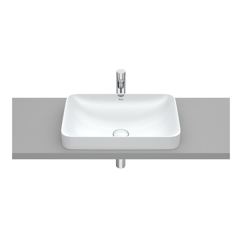 INSPIRA SQUARE Umywalka 550x370 H75 FINECERAMIC PERŁA ROCA A327534630