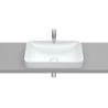 INSPIRA SQUARE Umywalka 550x370 H75 FINECERAMIC PERŁA ROCA A327534630