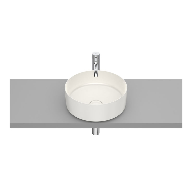 INSPIRA ROUND Umywalka 370x370 OCT FINECERAMIC BEŻ ROCA A327523650