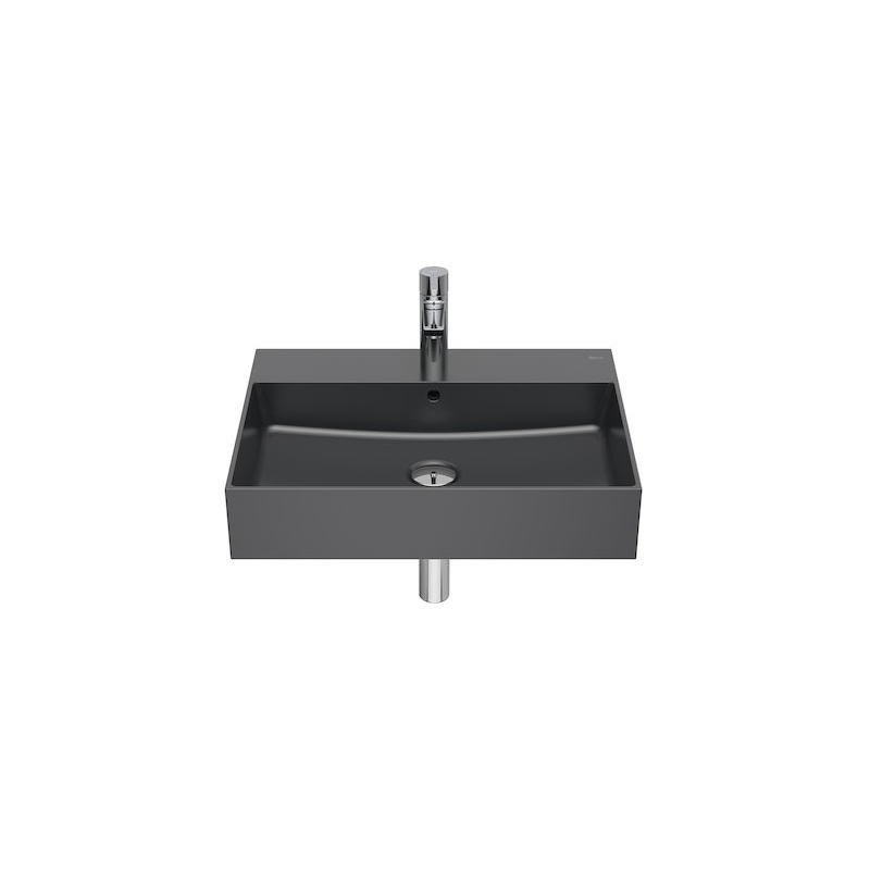 INSPIRA SQUARE Umywalka 600X490 FINECERAMIC ONYX ROCA A32752C640