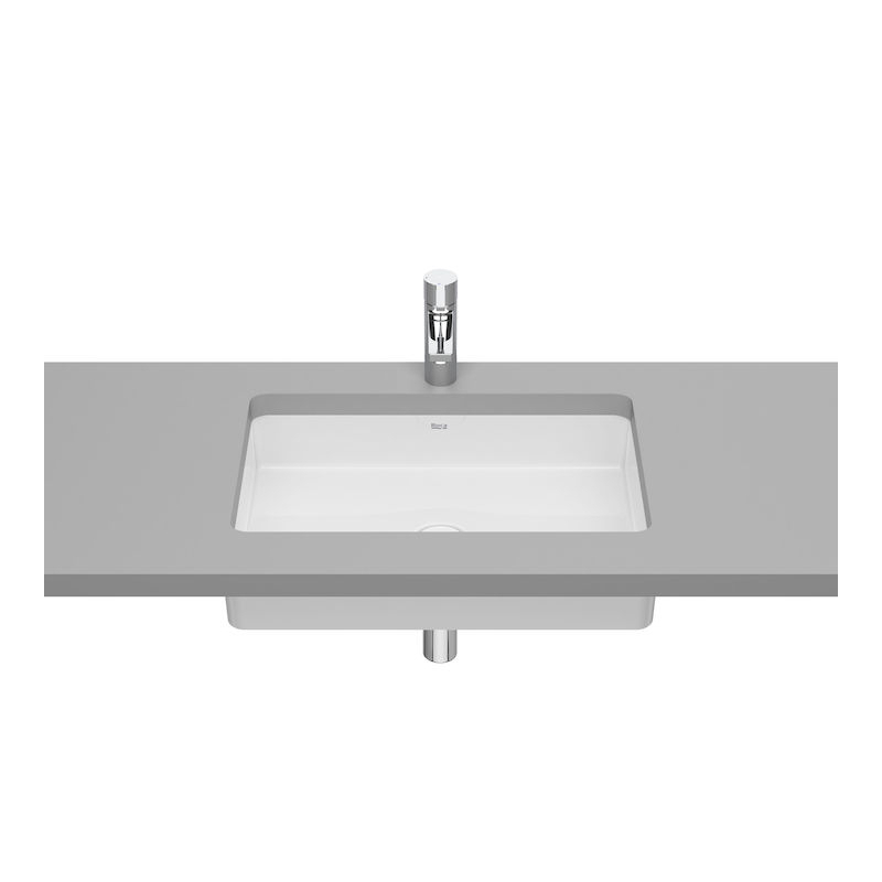 INSPIRA SQUARE Umywalka podblatowa 540x320 FINECERAMIC BIAŁY MAT ROCA A327535620
