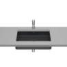 INSPIRA SQUARE Umywalka podblatowa 540x320 FINECERAMIC ONYX ROCA A327535640