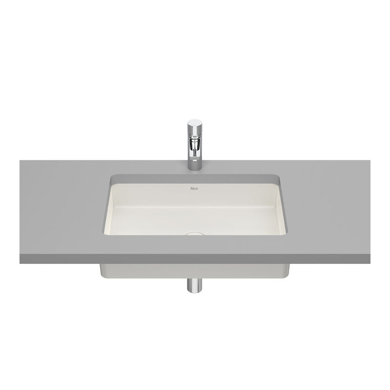INSPIRA SQUARE Umywalka podblatowa 540x320 FINECERAMIC BEŻ ROCA A327535650