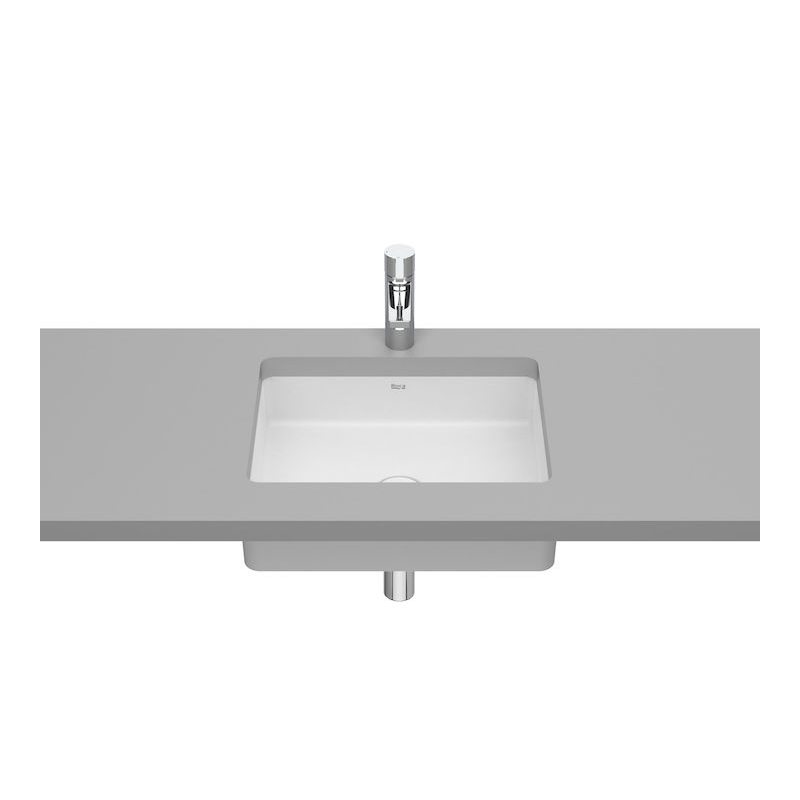 INSPIRA SQUARE Umywalka podblatowa 430x320 FINECERAMIC BIAŁY MAT ROCA A327536620