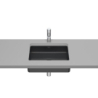 INSPIRA SQUARE Umywalka podblatowa 430x320 FINECERAMIC ONYX ROCA A327536640