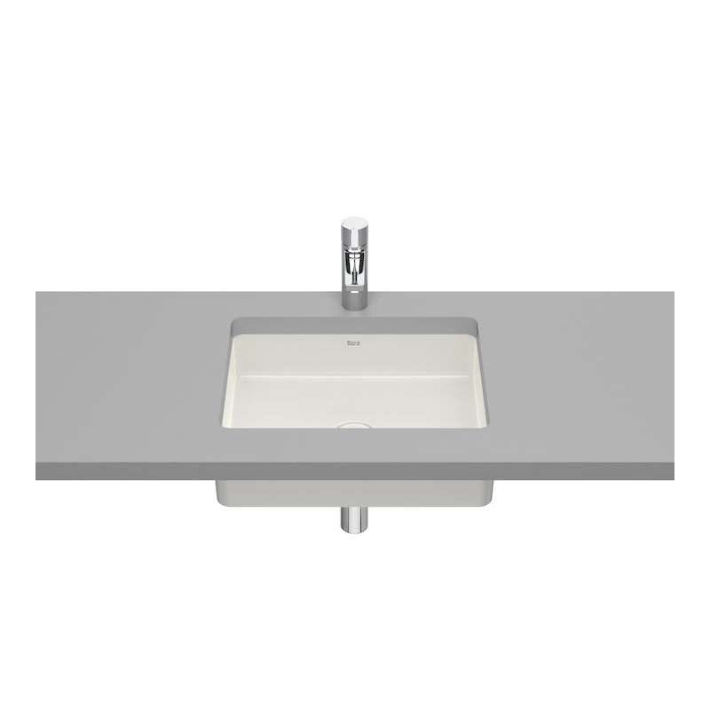 INSPIRA SQUARE Umywalka podblatowa 430x320 FINECERAMIC BEŻ ROCA A327536650