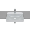 INSPIRA SQUARE Umywalka półblatowa 550x420 FINECERAMIC PERŁA ROCA A32753S630