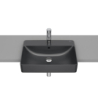 INSPIRA SQUARE Umywalka półblatowa 550x420 FINECERAMIC ONYX ROCA A32753S640