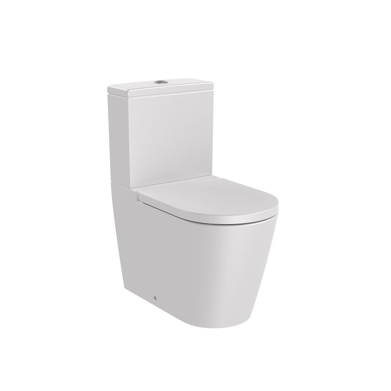 INSPIRA ROUND Miska wc do kompaktu Rimless BTW o/podwójny 645 mm PERŁA ROCA A342526630