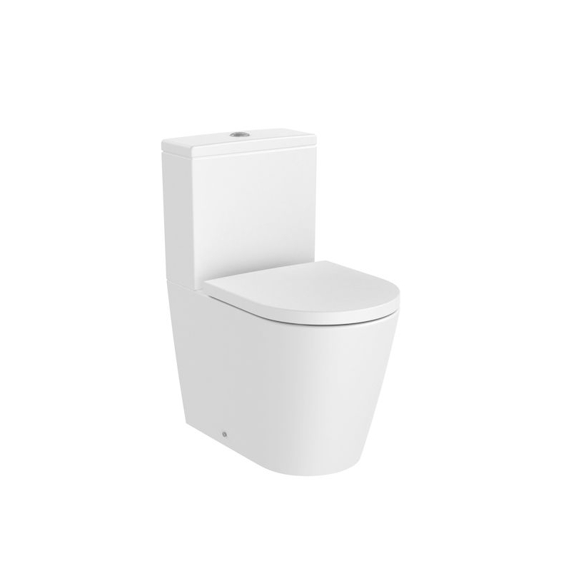 INSPIRA ROUND Miska wc do kompaktu Rimless BTW o/podwójny 600 mm BIAŁY MAT ROCA A342529620