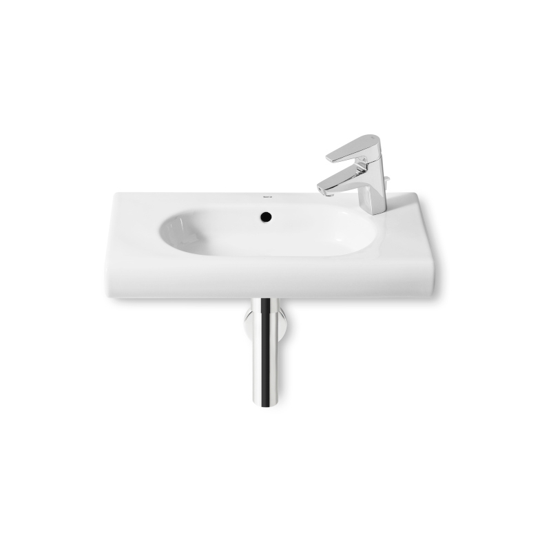 MERIDIAN-N Umywalka 60x32 cm z otworem na baterię po prawej stronie (możliwy montaż na blacie) Supraglaze ROCA A32724TS00