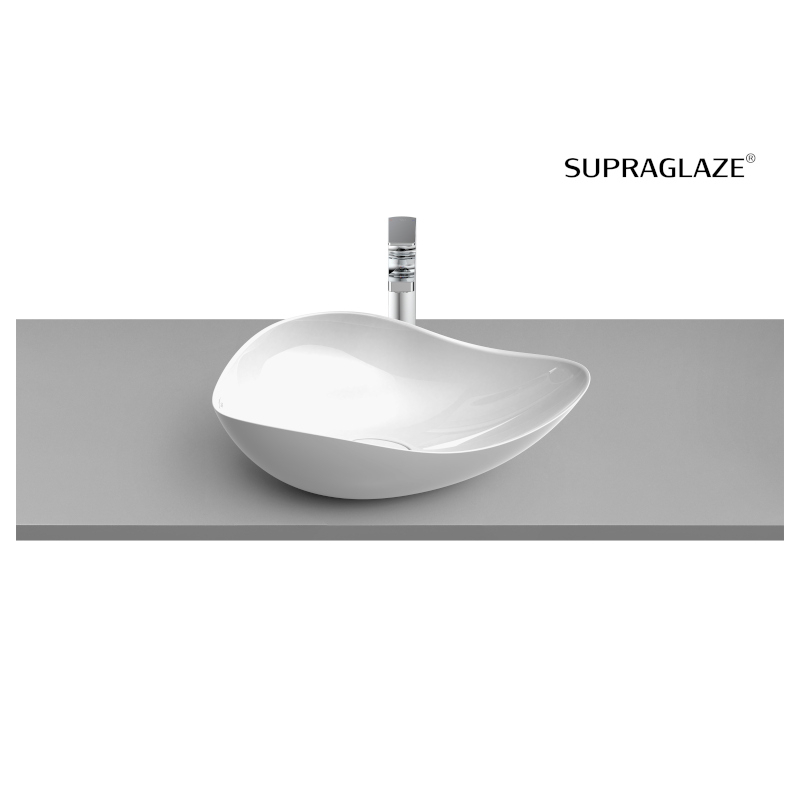 OHTAKE Umywalka nablatowa 54x37,5x18,5 cm Supraglaze ROCA A327A13S00