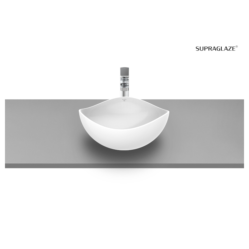 OHTAKE Umywalka nablatowa 37,5x37,5x17,5 cm Supraglaze ROCA A327A15S00