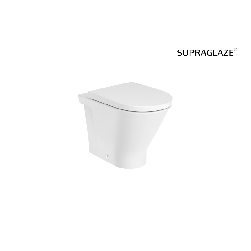GAP ROUND Miska WC stojąca Rimless przyścienna BTW Supraglaze ROCA A3470N7S00