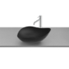 OHTAKE Umywalka nablatowa 54x37,5x18,5 cm CZARNY MAT ROCA A327A13080