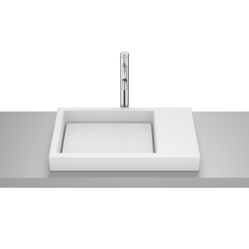 HORIZON Umywalka blatowa SKYLINE 60x38 cm BIAŁY MAT ROCA A32727562B