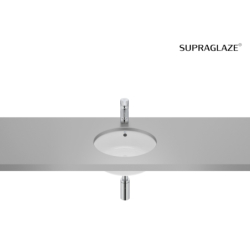 GAP Umywalka podblatowa okrągła 35 cm Supraglaze ROCA A3270YBS00