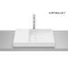 HORIZON Umywalka nablatowa DASH 60x38 cm biały połysk Supraglaze ROCA A327279S0B