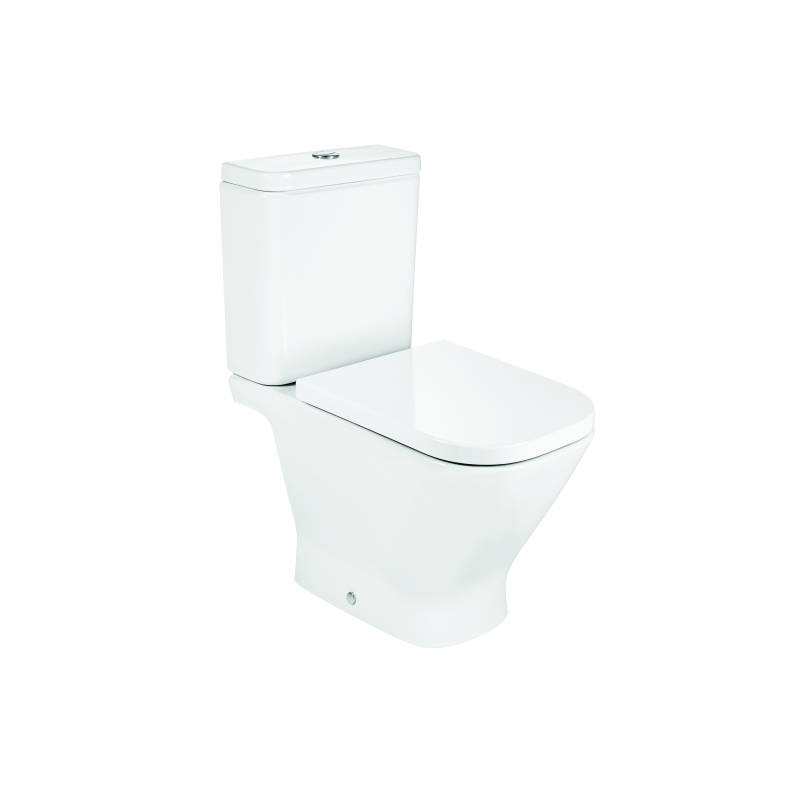 GAP SQUARE Miska WC do kompaktu Rimless 65 cm, STANDARD, o/podwójny ROCA A342479000