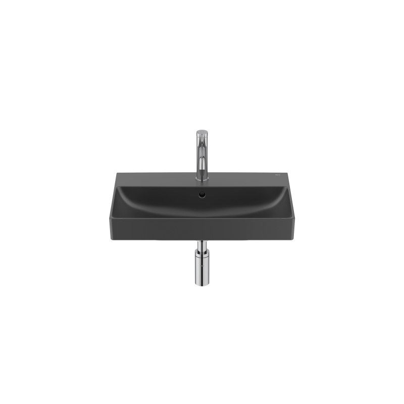 ONA Umywalka ścienna 60x36 cm CPT Fineceramic CZARNY MAT ROCA A327684080