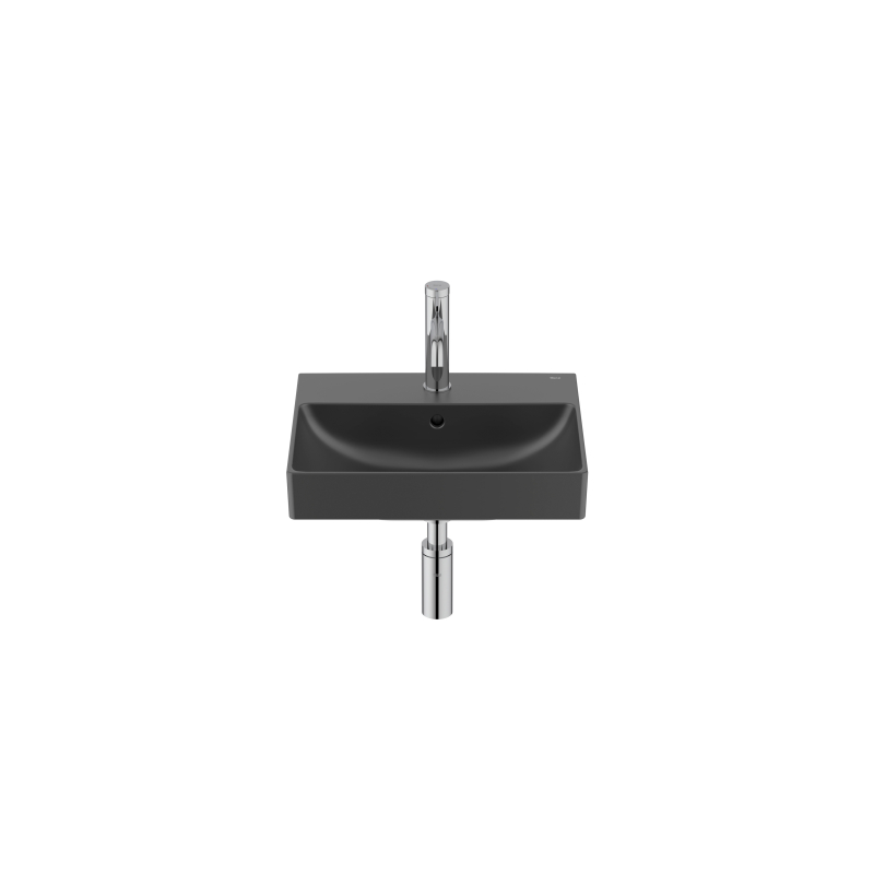 ONA Umywalka ścienna 45x36 cm CPT Fineceramic CZARNY MAT ROCA A327682080