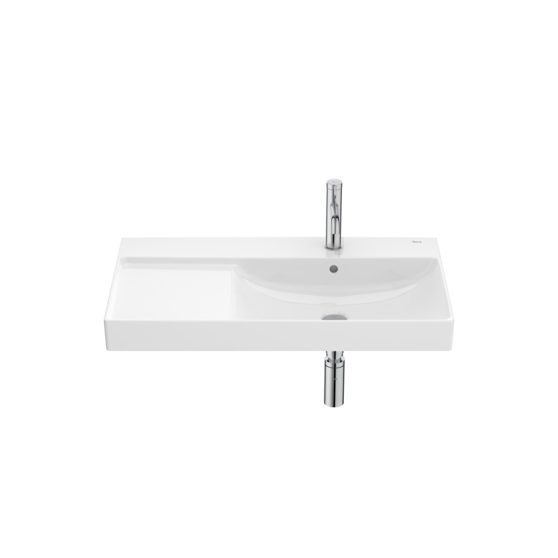 ONA Umywalka meblowa UNIK 80x46 cm PRAWA Fineceramic BIAŁY POŁYSK ROCA A327688004