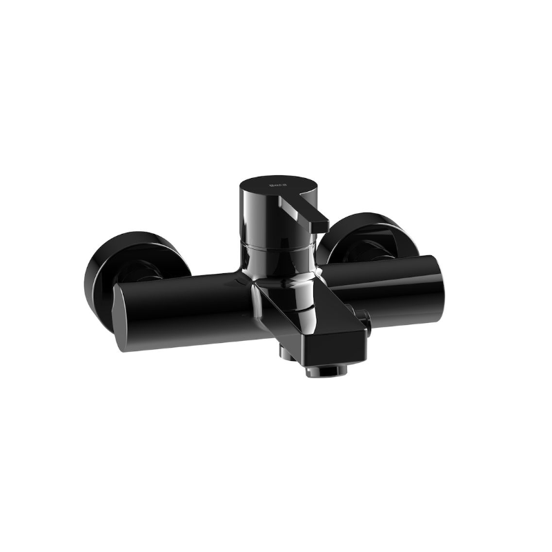NAIA BLACK bateria wannowa ścienna bez zestawu ROCA A5A0296CN0
