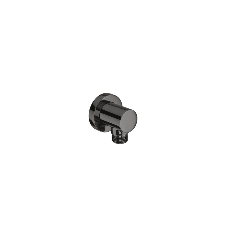 BLACK Round przyłacze śceinne węża prysznicowego ROCA A5B1450CN0