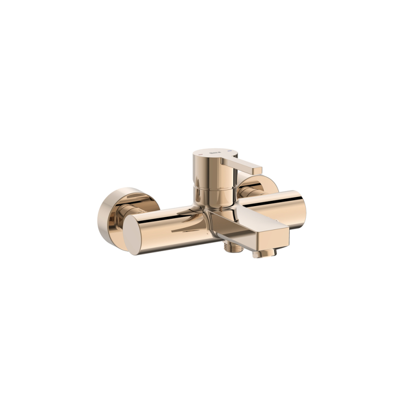 NAIA ROSE GOLD bateria wannowa ścienna bez zestawu ROCA A5A0296RG0