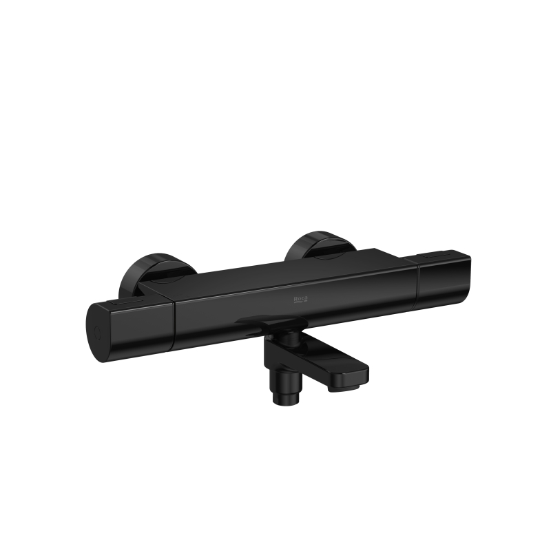 T-1000 Bateria termostatyczna wannowo-prysznicowa ścienna PVD titanium black ROCA A5A1E2ECN0