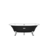 WANNA ŻELIWNA NEWCAST 170X85 KORPUS CZARNY DNO ANTY/P BIAŁ ROCA A233650002