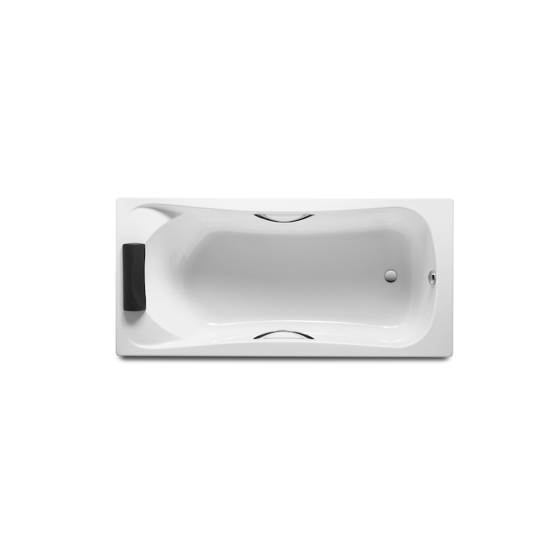 WANNA AKRYLOWA BECOOL 170X80,ZAGLOWEK, UCHWYTY BIAŁ ROCA A248016001